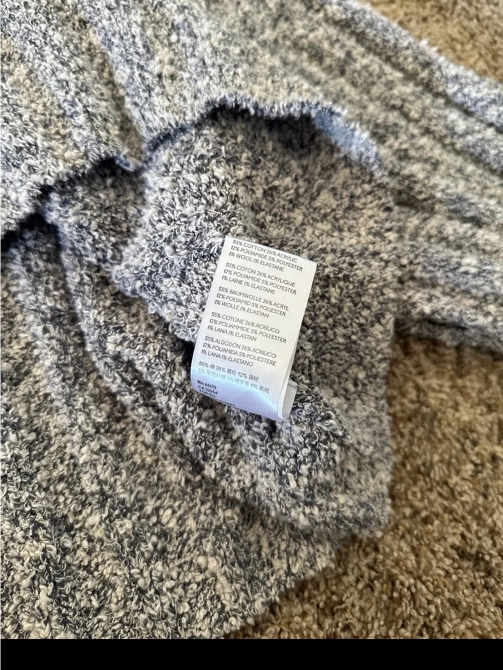 Free People Good Day Pullover Sweater Charcoal Gray Size Medium - Picture 12 of 12